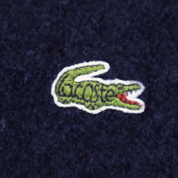 ラコステ 長袖 Vネック ウールブレンド セーター 2 ネイビー LACOSTE ニット メンズ