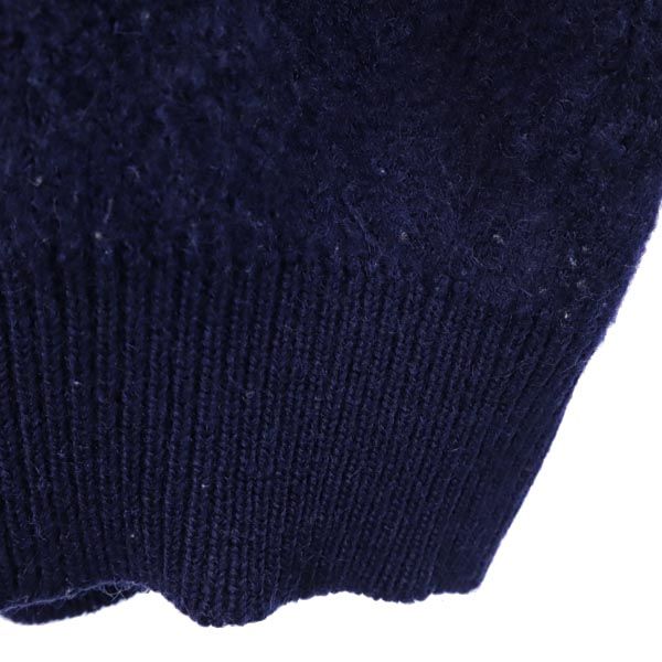 LACOSTE ラコステ 長袖 Vネック ウールブレンド セーター 2 ネイビー ニット メンズ