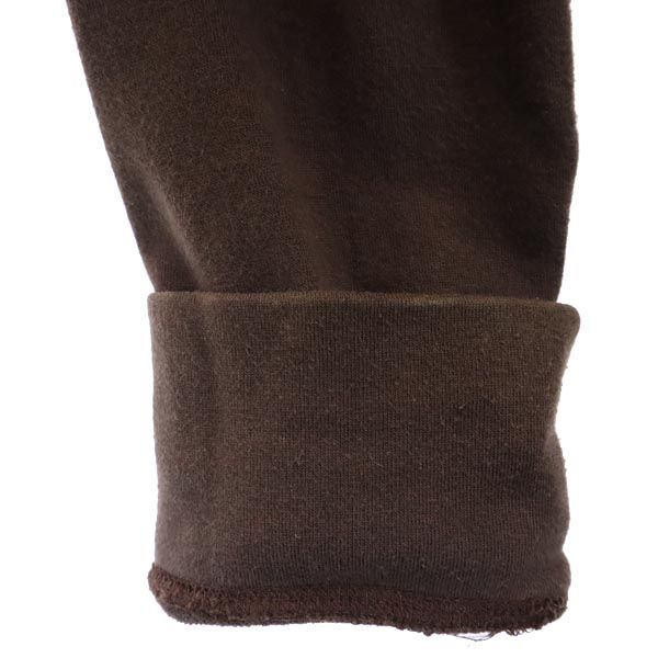 PAUL SMITH PINK ポールスミスピンク 日本製 刺繍 長袖 スウェット ジップジャケット M ブラウン ロゴ レディース