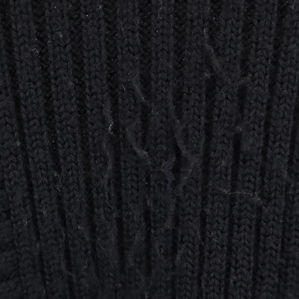 Y's ワイズ ウール100％ 長袖 タートルネック セーター 2 ブラック ニット レディース