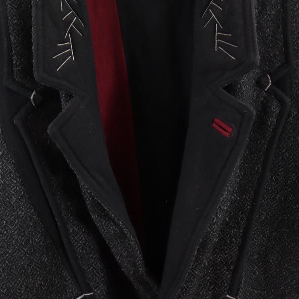 ツイードジャケット ブラック系 メンズ