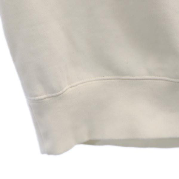 エッセンシャルズ バックプリント 長袖 トレーナー S ホワイト ESSENTIALS 裏起毛 メンズ