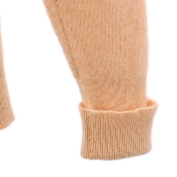 HERMES エルメス 長袖 シルクニット カーディガン 40 オレンジ系 レディース