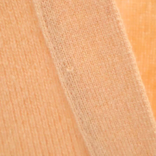 HERMES エルメス 長袖 シルクニット カーディガン 40 オレンジ系 レディース