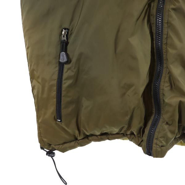 Bear ベアー 長袖 リバーシブル ダウンジャケット S カーキグリーン メンズ