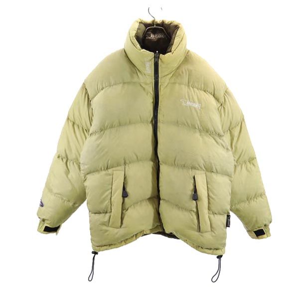 Bear ベアー 長袖 リバーシブル ダウンジャケット S カーキグリーン メンズ