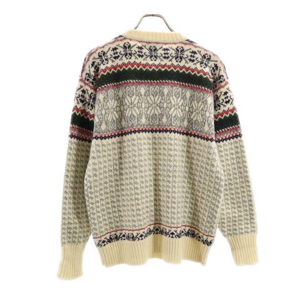 gim ジム ウール 長袖 ニット カーディガン M ベージュ系 メンズ