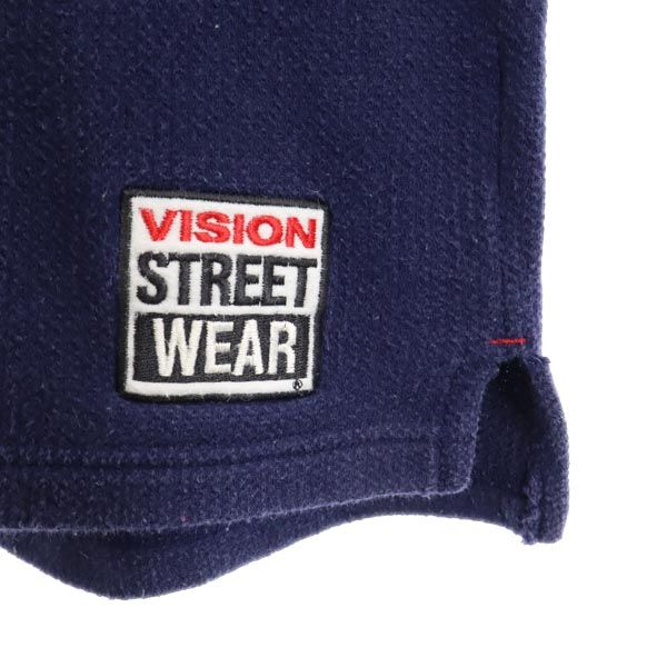 VISION ビジョン 長袖 Vネック セーター L ネイビー系 ニット メンズ