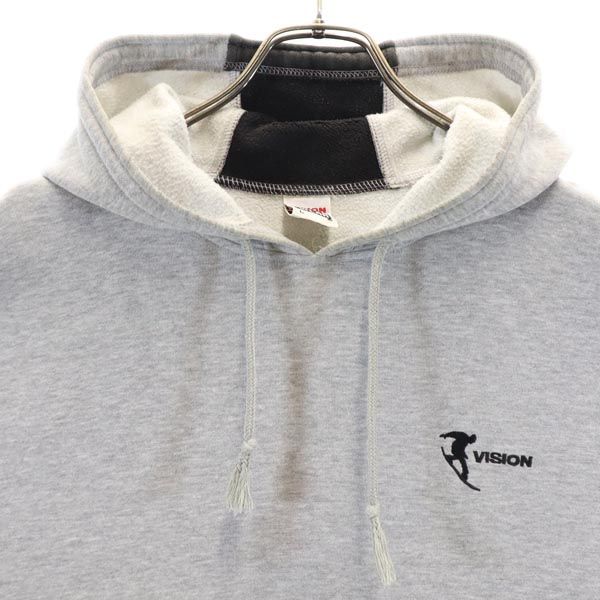ビジョン 長袖 スウェットパーカー L グレー系 VISION メンズ