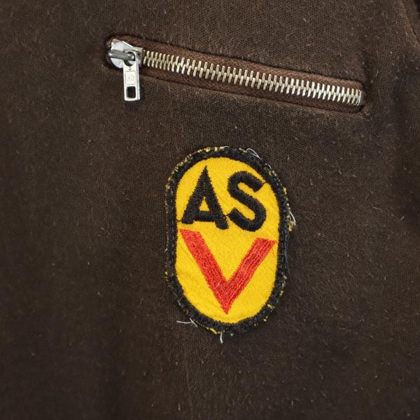 EAST GERMANY ARMY 東ドイツ軍 ヴィンテージ トレーニング 長袖 ハーフジップ トレーナー ブラウン系 スウェット メンズ