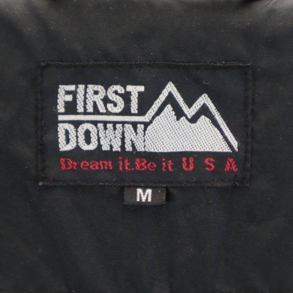 FIRSTDOWN ファーストダウン キルティングジャケット M ブラック メンズ