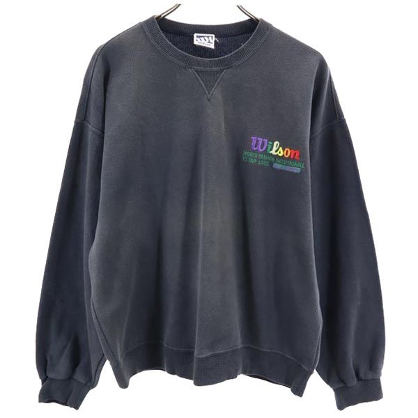 ウィルソン 日本製 長袖 トレーナー グレー系 wilson スウェット メンズ