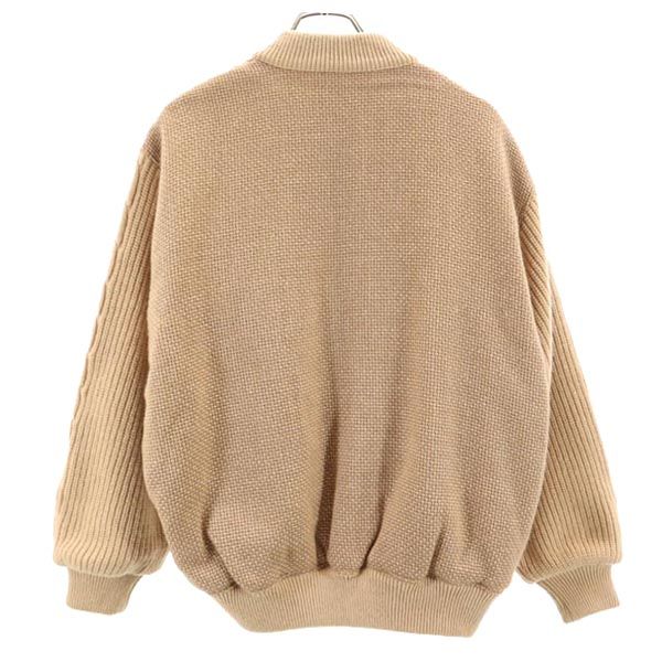 ダックス ゴルフ ニットジャケット M ベージュ DAKS メンズ
