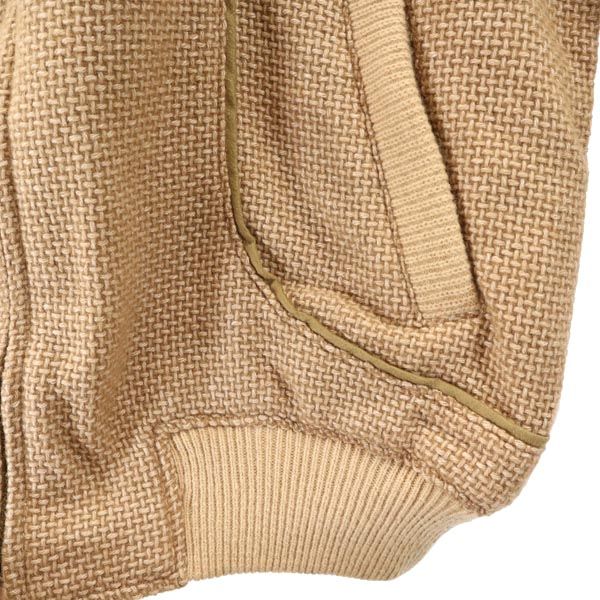 ダックス ゴルフ ニットジャケット M ベージュ DAKS メンズ