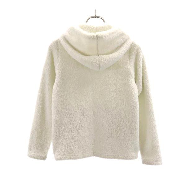 patagonia パタゴニア アウトドア 長袖 ボア フリース ジップパーカー L12 白 キッズ