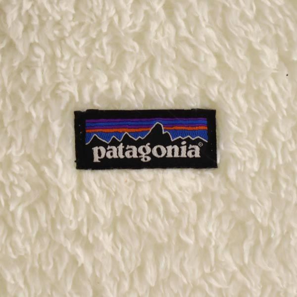 patagonia パタゴニア アウトドア 長袖 ボア フリース ジップパーカー L12 白 キッズ