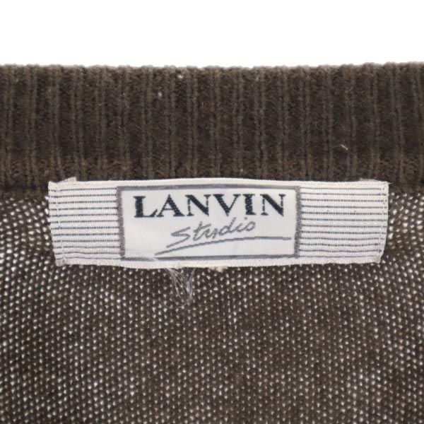 LANVIN ランバン 長袖 カシミア セーター ブラウン系 ニット メンズ