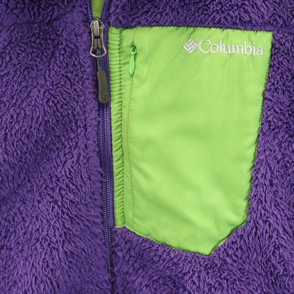 コロンビア アウトドア フリースジャケット M パープル Columbia ボア メンズ