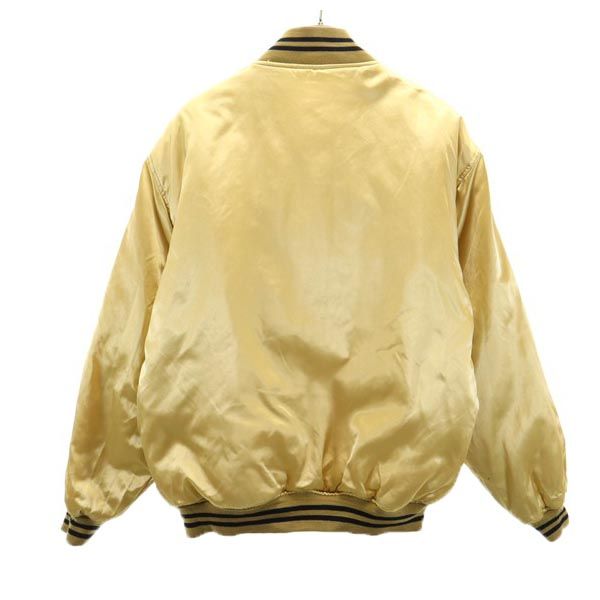モルツビール 長袖 リバーシブル スタジャン L ゴールド MALTS BEER メンズ