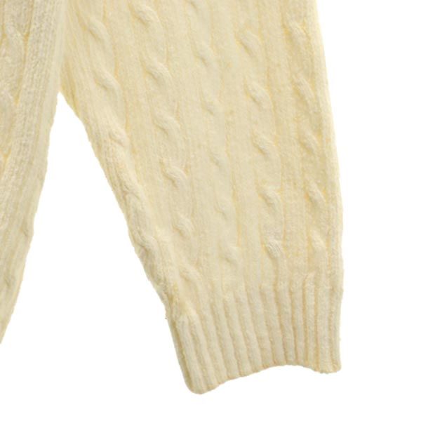 TOMMY HILFIGER トミーヒルフィガー 90s オールド フラッグタグ 長袖 コットン セーター XL アイボリー ニット メンズ