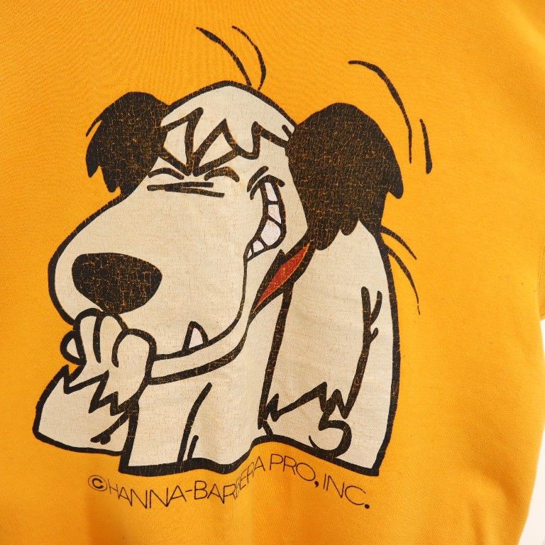 ハンナバーベラ 90s 長袖 スウェット トレーナー イエロー系 Hanna-Barbera ケンケン メンズ