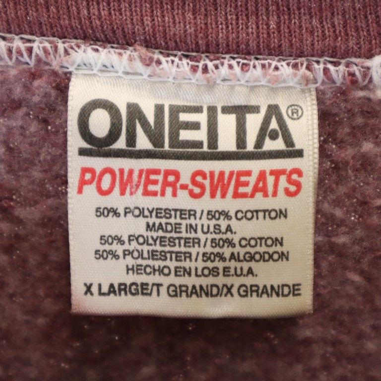 ONEITA オニータ 長袖 スウェット トレーナー XL 紫系 メンズ
