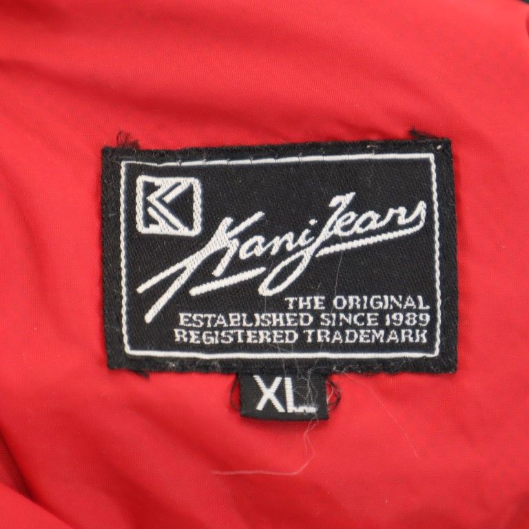 カナイジーンズ 長袖 ジップジャケット XL レッド系 Kani Jeans KARL KANI フード メンズ