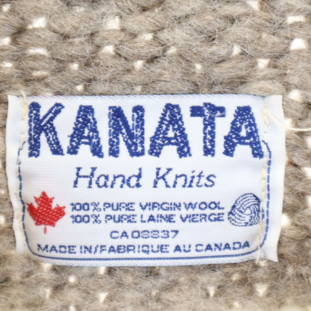 カナタ 長袖 カウチンジャケット ベージュ系 KANATA メンズ