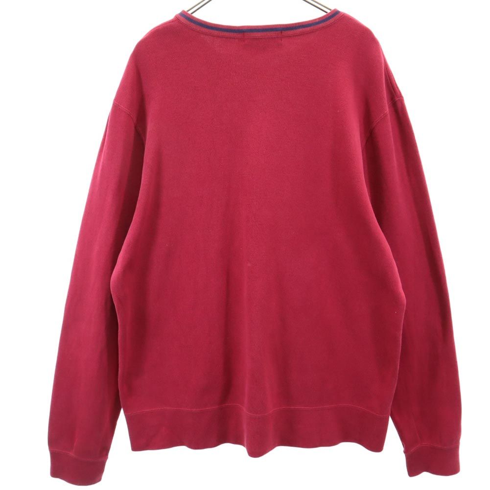 Polo by Ralph Lauren ポロバイラルフローレン 長袖 Vネック トレーナー L ボルドー スウェット メンズ