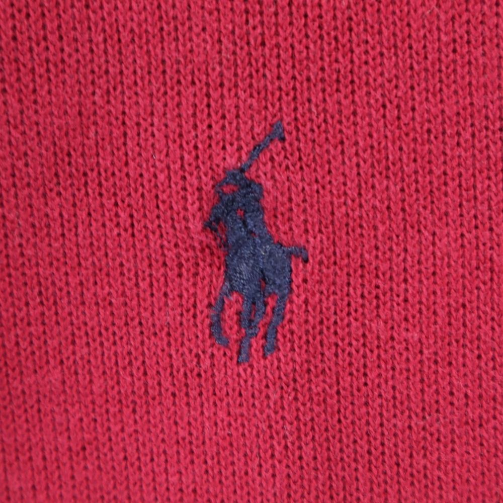 Polo by Ralph Lauren ポロバイラルフローレン 長袖 Vネック トレーナー L ボルドー スウェット メンズ