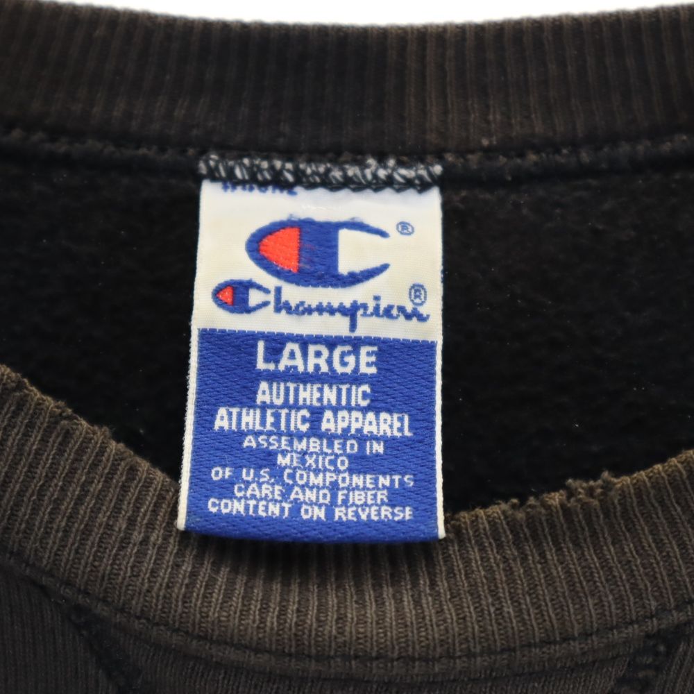 チャンピオン 長袖 トレーナー L ブラック系 Champion スウェット 裏起毛 メンズ