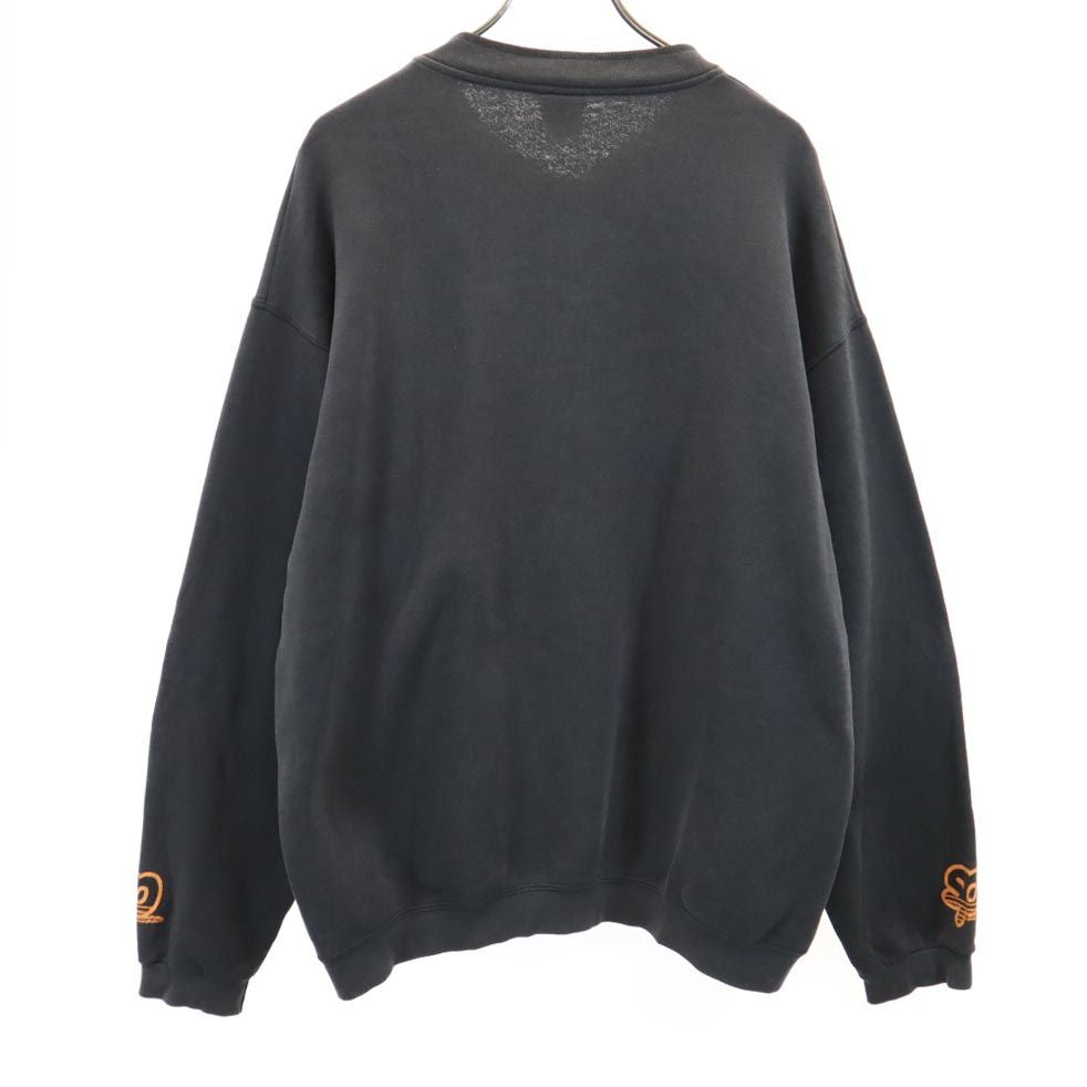 Spinach 長袖 ヘンリーネック トレーナー L グレー系 Spinach 裏起毛 メンズ