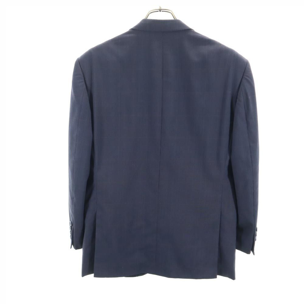 DAKS ダックス 日本製 チェック柄 テーラードジャケット 94AB4 ネイビー メンズ