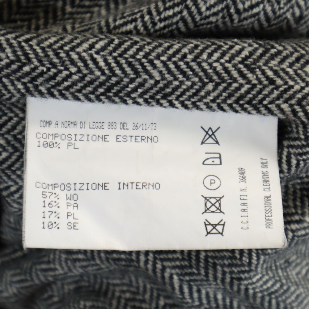 ミラショーン イタリア製 キルティングジャケット 48 ブラック系 mila schon メンズ