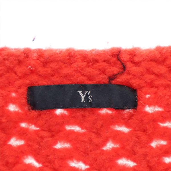 Y's ワイズ 80s 日本製 長袖 セーター レッド系 ニット レディース