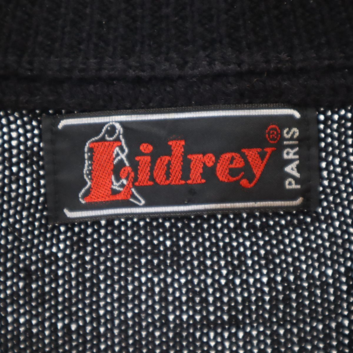 Lidrey 90s ウールブレンド オールド 長袖 セーター ブラック系 ニット メンズ