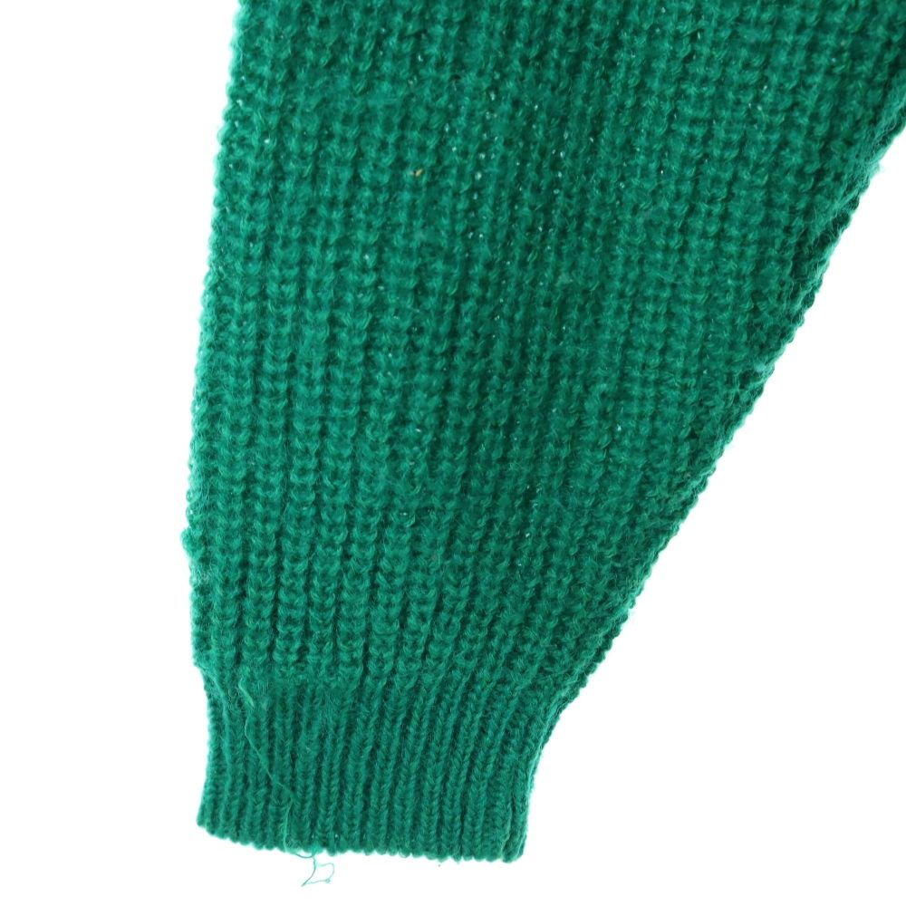 POSITIONFIVE ポジションファイブ 90s 日本製 ウール オールド 長袖 セーター M グリーン系 ニット メンズ