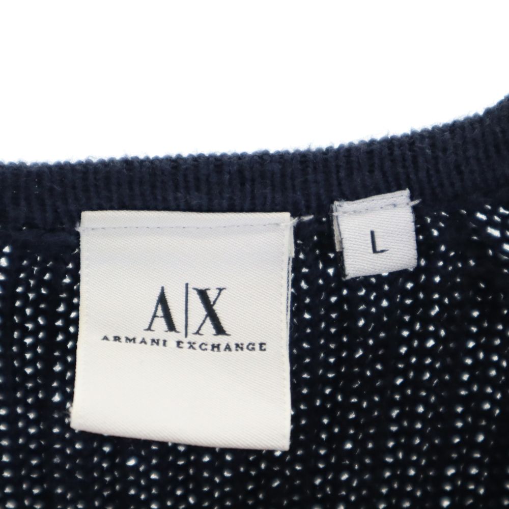 ARMANI EXCHANGE アルマーニエクスチェンジ 90s オールド 長袖 セーター L ネイビー系 ニット レディース