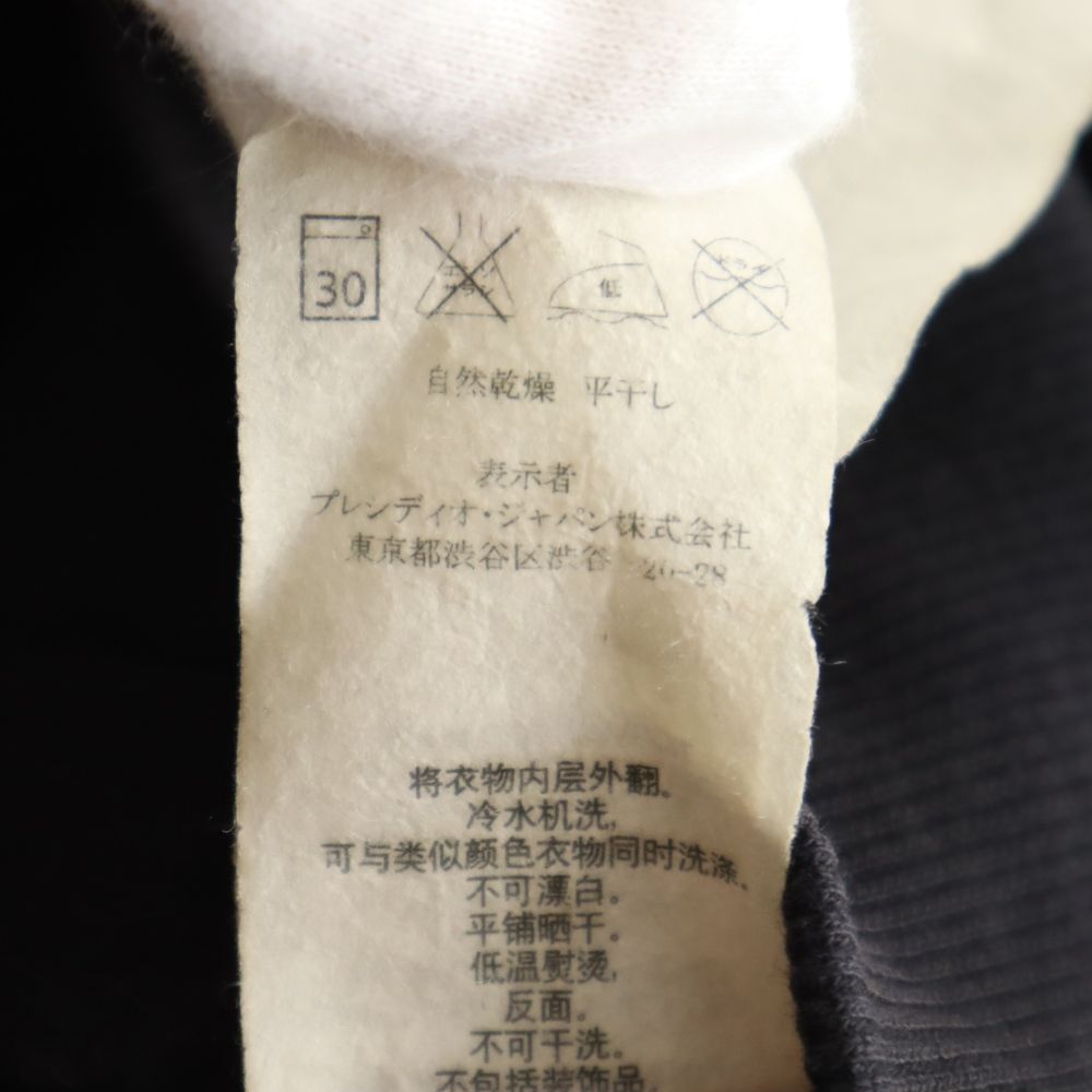 ARMANI EXCHANGE アルマーニエクスチェンジ スウェット ライダースジャケット L 黒 薄中綿入 メンズ