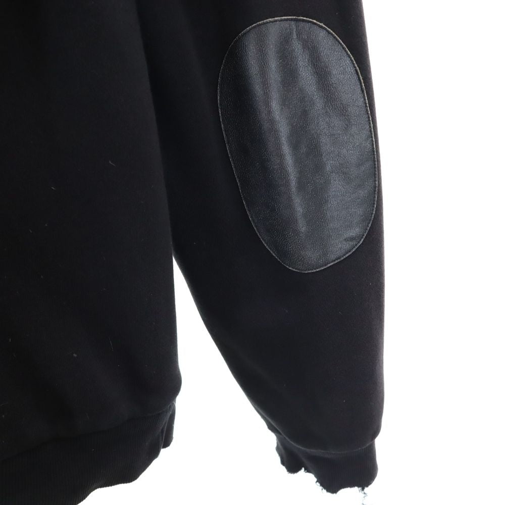 ARMANI EXCHANGE アルマーニエクスチェンジ スウェット ライダースジャケット L 黒 薄中綿入 メンズ