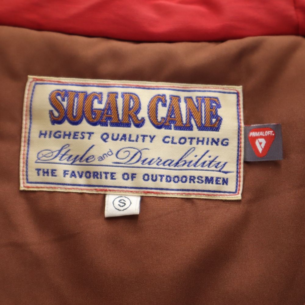 SUGAR CANE シュガーケーン 東洋エンタープライズ プリマロフト 中綿ジャケット S レッド フード メンズ