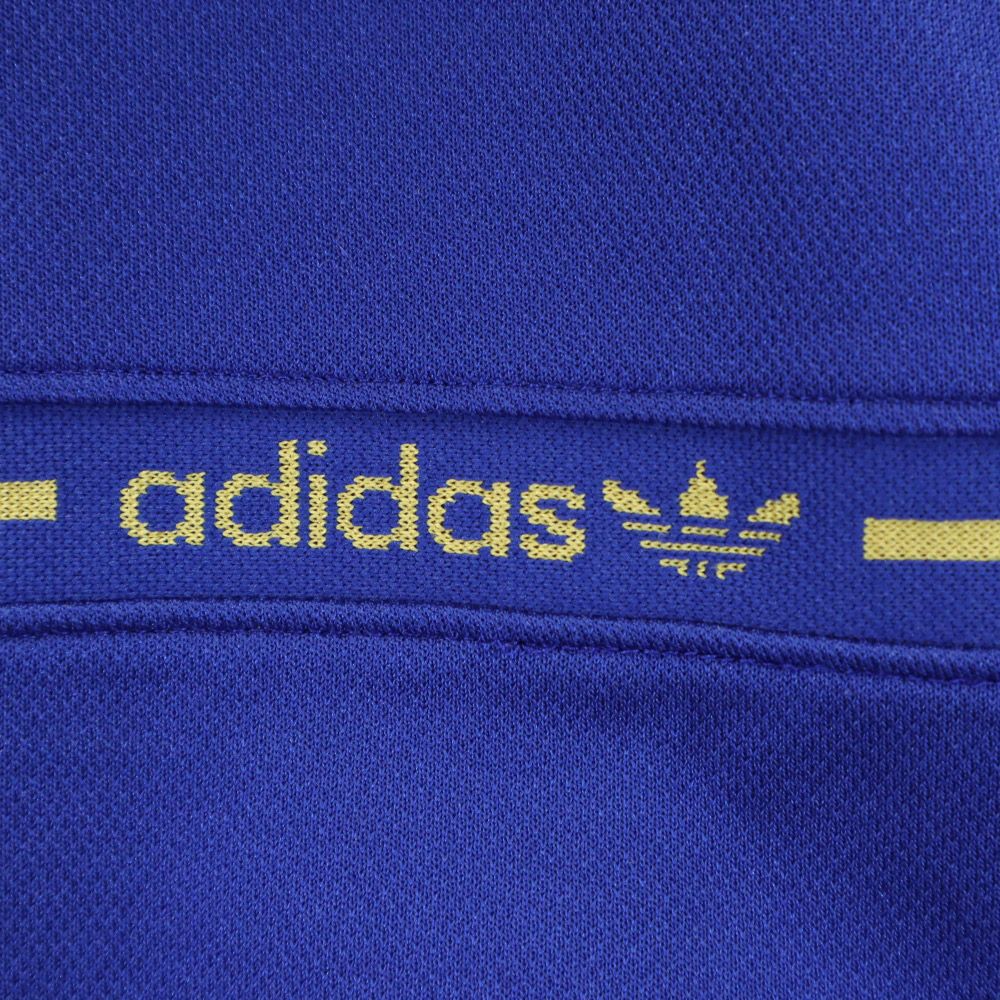 adidas アディダス 80s ヴィンテージ デサント製 トレーニング ジャージジャケット 上下 セットアップ M ネイビー系 スポーツ メンズ