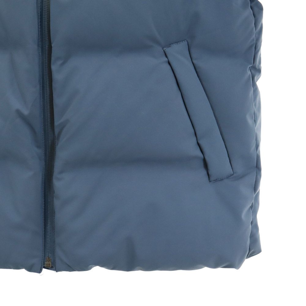 UNIQLO ユニクロ シームレス ダウンジャケット S ブルー フード レディース