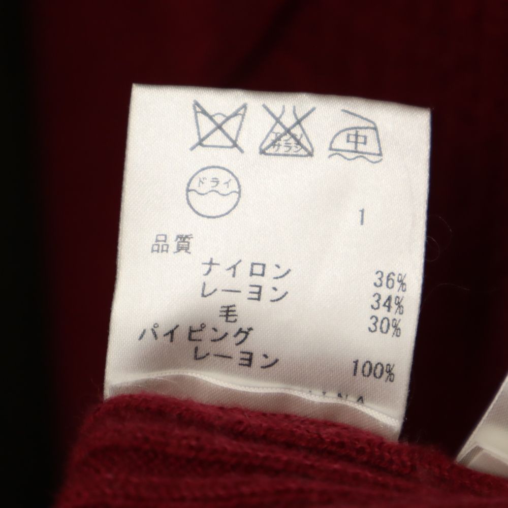 Calvin klein カルバンクライン ウールブレンド 長袖 Vネック セーター L レッド系 ニット メンズ