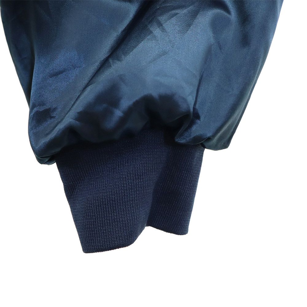 キングルイ 80s USA製 ヴィンテージ コーチジャケット 長袖 スタジャン 3XL ネイビー系 KING LOUIE ビッグサイズ 裏キルティング メンズ