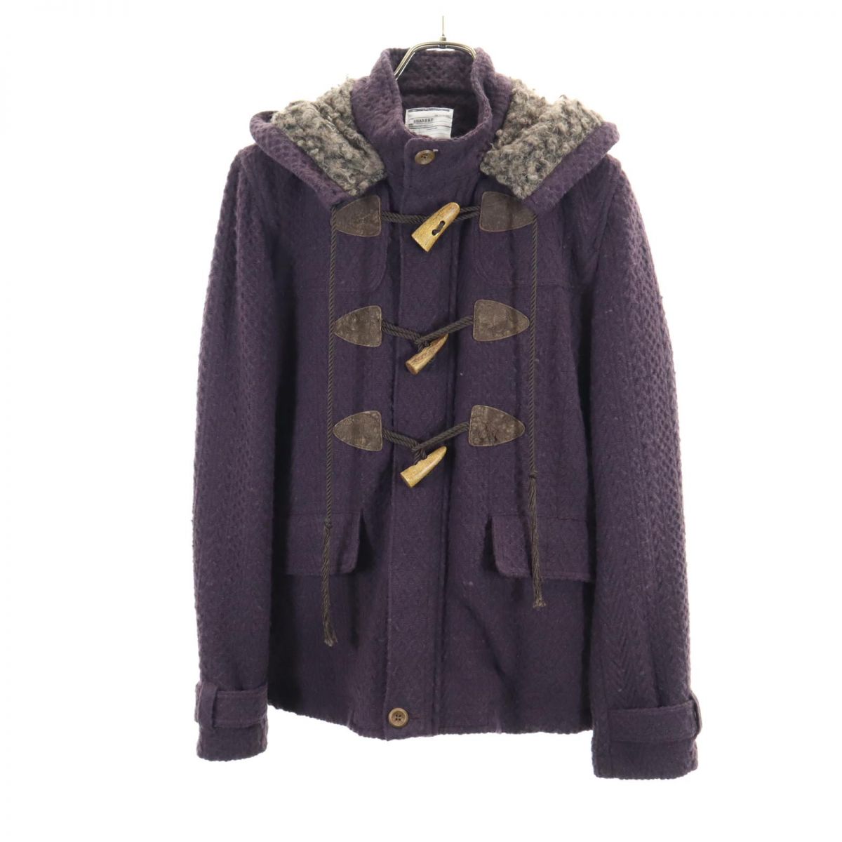 SHAREEF シャリーフ 日本製 ウール ダッフルコート 2 パープル系 日本製 メンズ