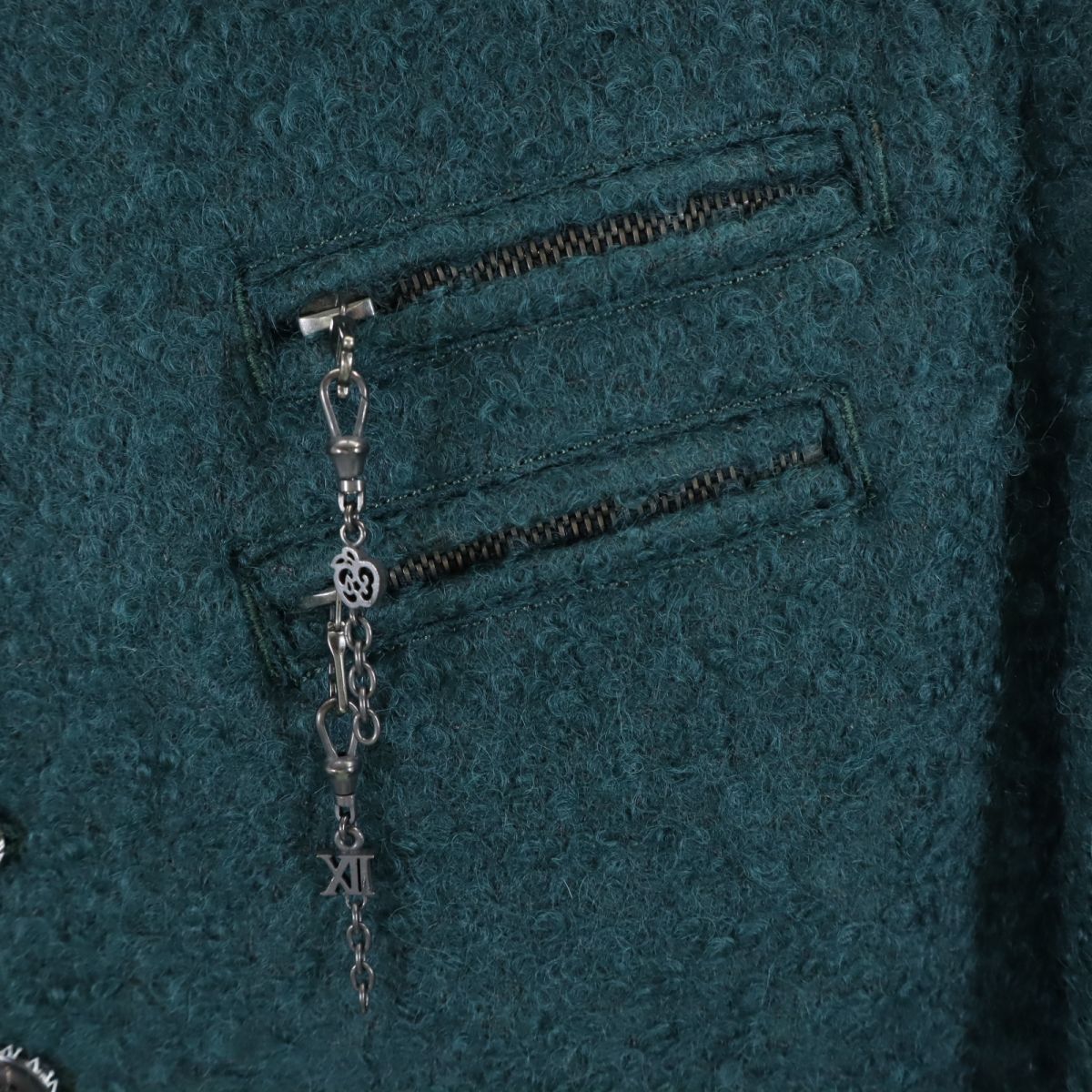 SHAREEF シャリーフ 日本製 モヘアブレンド ジャケット 1 緑 メンズ