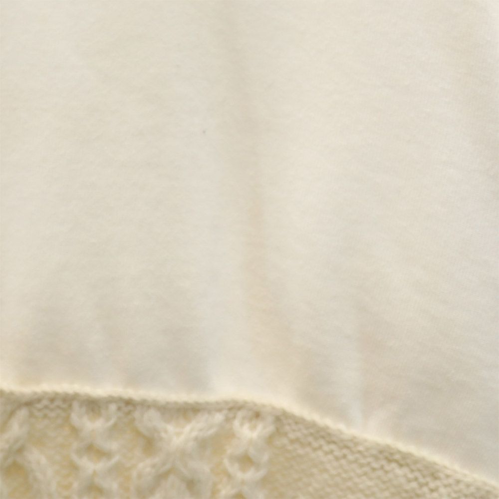 MICHAELA BUERGER ミカエラビュルガー 長袖 トレーナー 切替 スウェット ホワイト プルオーバー 裏起毛 レディース