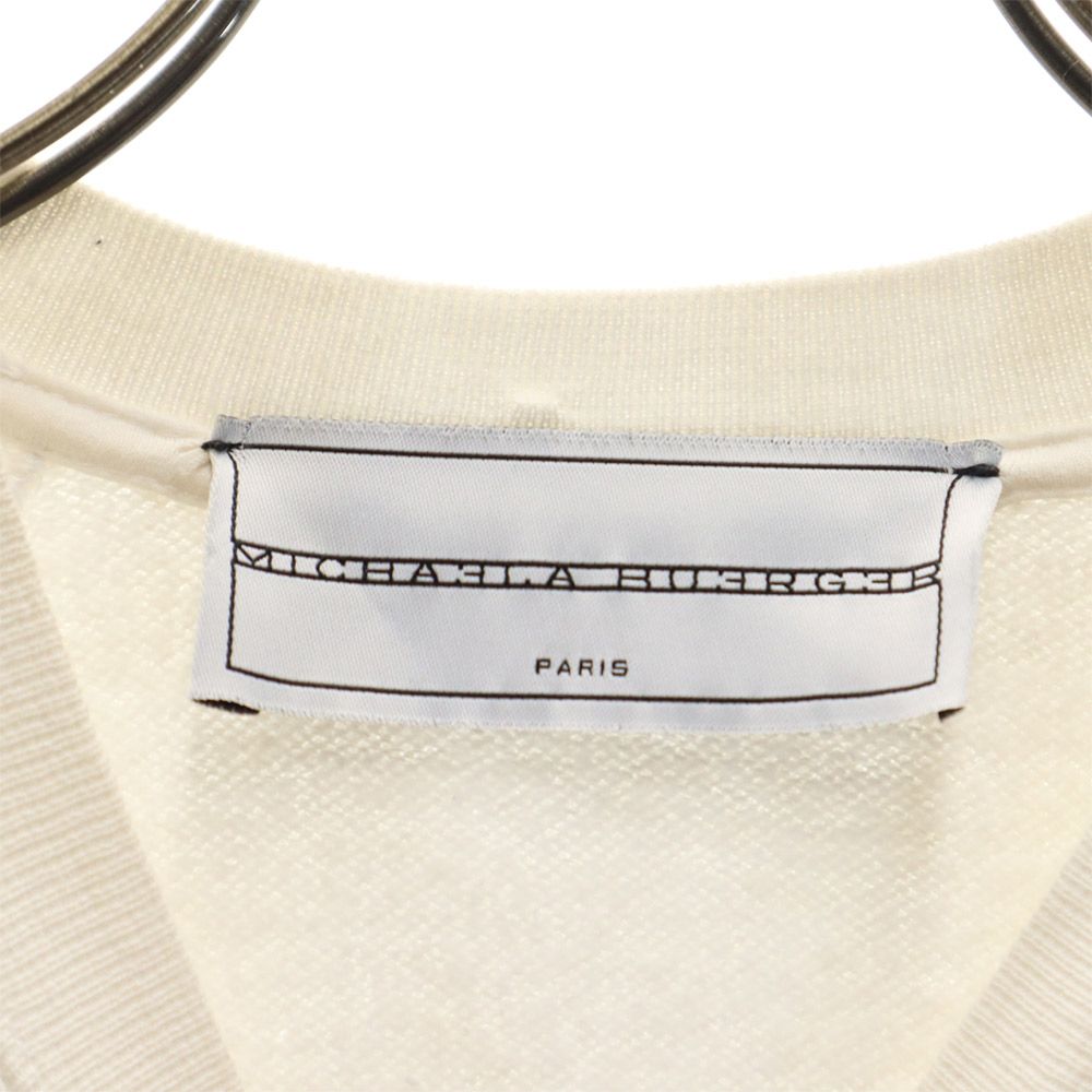 MICHAELA BUERGER ミカエラビュルガー 長袖 トレーナー 切替 スウェット ホワイト プルオーバー 裏起毛 レディース