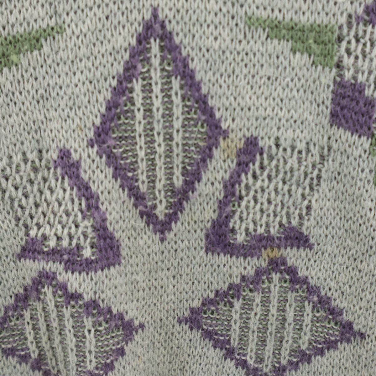 Arnold Palmer アーノルドパーマー 90s ウールブレンド オールド 長袖 Vネック セーター L グレー系 ニット メンズ